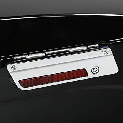 Motorcycle Saddlebags Hard Saddle Bags For Harley Touring 1993 (Vivid Black W/ Chrome Latches / Standard)