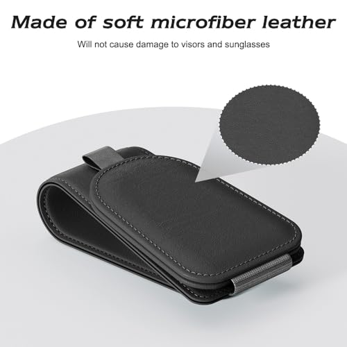 Magnetic Sunglass Holder for Car Visor (Black)