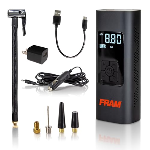 FEK40002 Portable Emergency Tire Inflator with 6000mAh Battery and 12V (Tire Inflator)