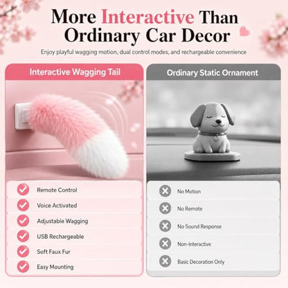Fluffy Car Tail (Pink)