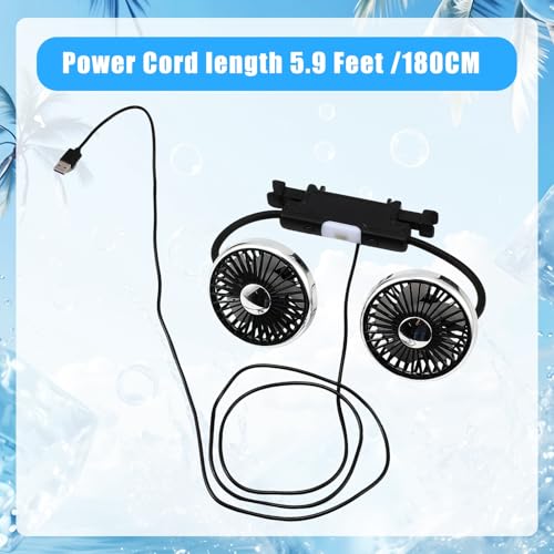 Dual Head Car Cooling Fan for Back Seat