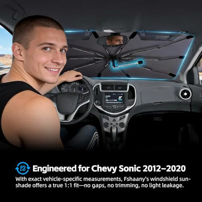 Windshield Sun Shade Umbrella for Chevrolet Sonic 2012 (For Chevrolet Sonic 2012–2020)