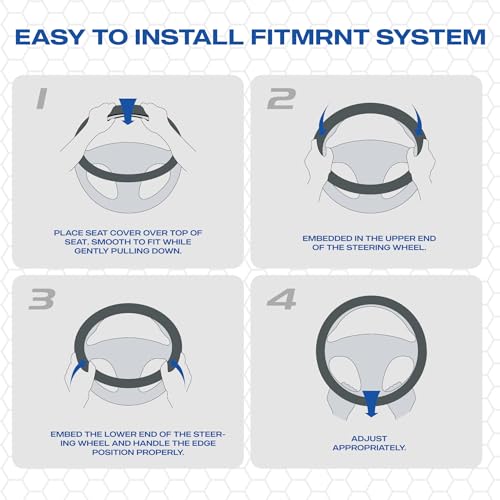 Memory Foam Steering Wheel Cover (Beige)