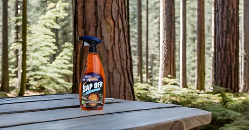 Sap Off, Fast-Acting Sap, Pine Tar & Bug Remover Spray, 22 Fl Oz, Non-Abrasive Formula Safe for Paint, Glass & Plastic, Removes Dried-On Sap, Tar, and Bug Residue Quickly
