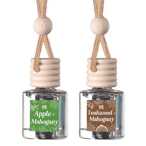 CANDECraftCo 2 Pack Hanging Car Air Freshener Diffuser for Essential Oils
