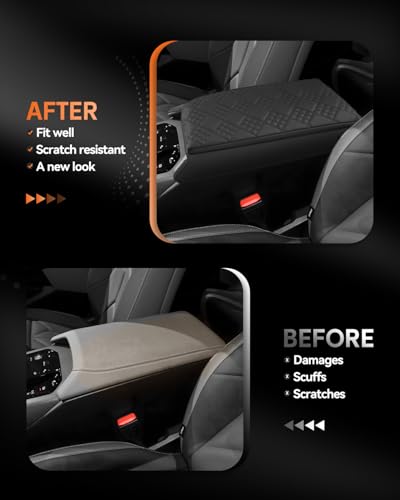 for 2025 2026 BMW X3 Center Console Cover Armrest Box Cover for X3 (BMW X3 2025+ Thickened Black Leather)