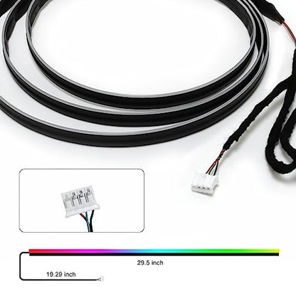Dreamcolor Acrylic Interior Car LED Strip Light 29.5 (Dreamcolor Light Strip - 29.5 inch)