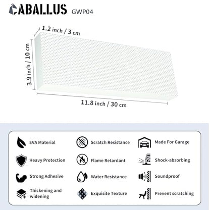 GWP04 Garage Wall Protector and Car Door Guard (4-Pack White)