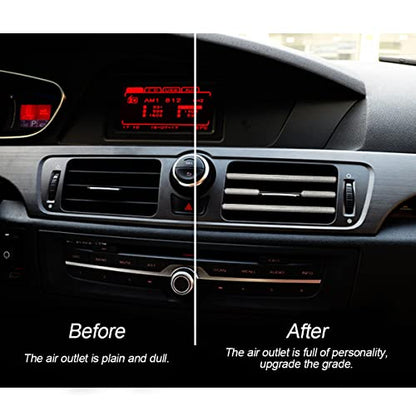 20PCS Bendable Car Air Vent Trim Strips (Star Silver)