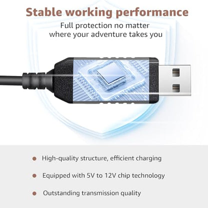 USB to DC3.5 for Cobra Uniden Whistler & Radenso Radar Detector Power Cord