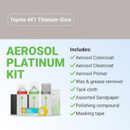 Car Paint Touch Up Spray Kit (Aerosol Spray - Platinum Kit / Titanium Glow)