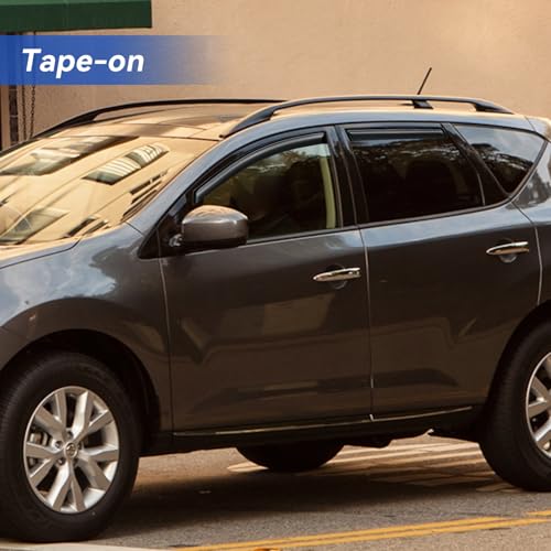 Window Visors Rain Guards for 2009 (2009-2014 Nissan Murano)