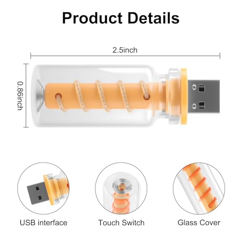 2PCS USB Light for Car (Blue)