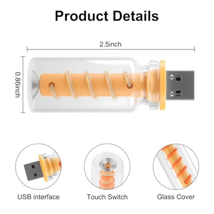 2PCS USB Light for Car (Blue)