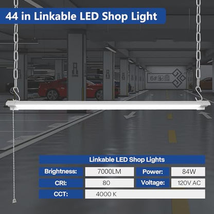 4 Pack 4ft Linkable Led Shop Light