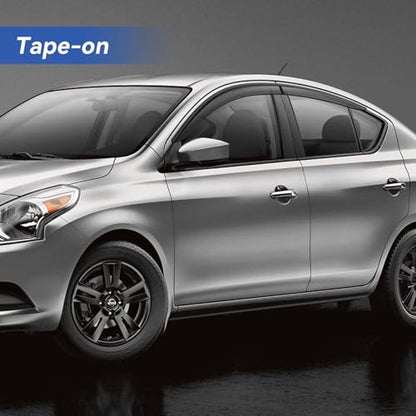 Window Visors Rain Guards for 2007 (2007-2012 Nissan Versa Hatchback)