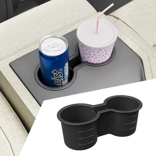 Cup Holder Compatible with 2023 (Compatible with 2023+ Honda Pilot Black (2nd Row))
