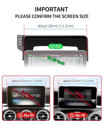 Car Phone Holder for Mercedes (for 20-22 GLC & 19-21 C-Class(10.25-Inch only))
