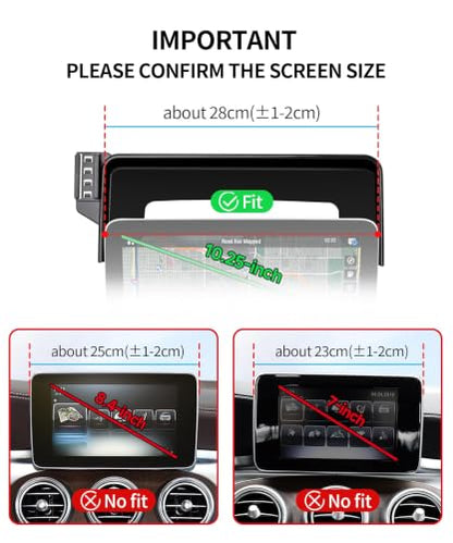 Car Phone Holder for Mercedes (for 20-22 GLC & 19-21 C-Class(10.25-Inch only))