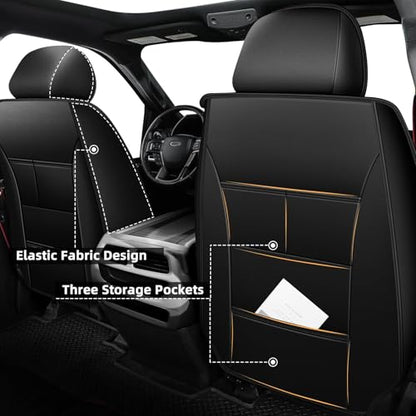 Custom Fit for Honda Ridgeline Seat Covers 2006 (016# Redline / Incompatible With Front Seats Armrest)