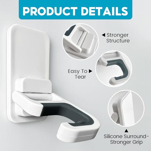 Broom Holder Wall Mount (WHITE)