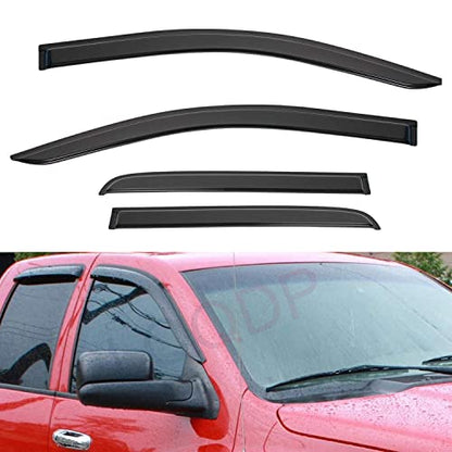 4pcs Window Visors Rain Guards for 2015 (for 2015-2022 Chevy Colorado Crew Cab)