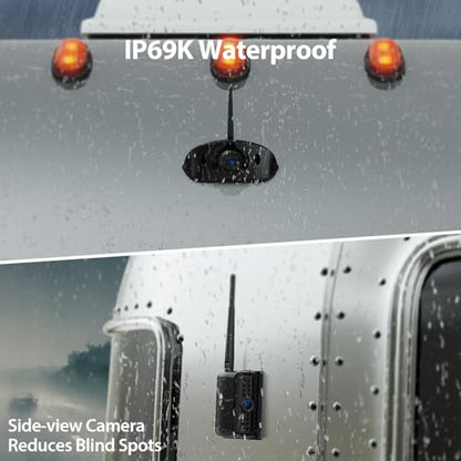 3 Wireless Backup Camera (10.1"-3 Cam)