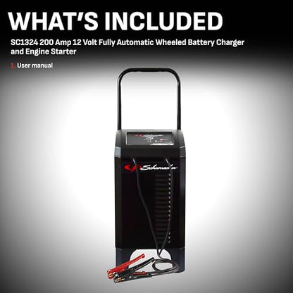 Wheeled Automatic 6A Car Battery Charger and 200A Engine Starter (12V 40/200A)