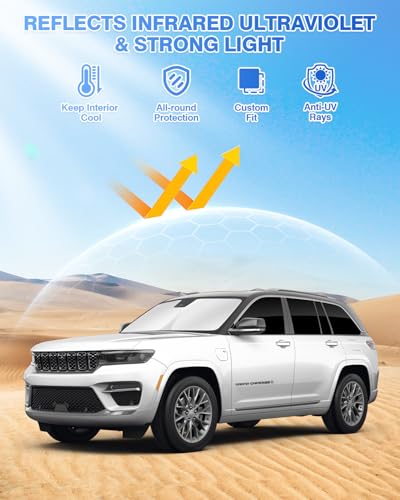 Windshield Sun Shade for 2022 (Jeep Grand Cherokee 2022-Present)