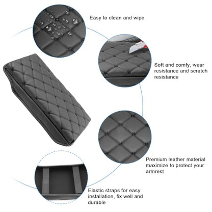 for 2023 2024 2025 Toyota Crown Signia Armrest Cover Pad (23-25 Crown Pad Black Dots)