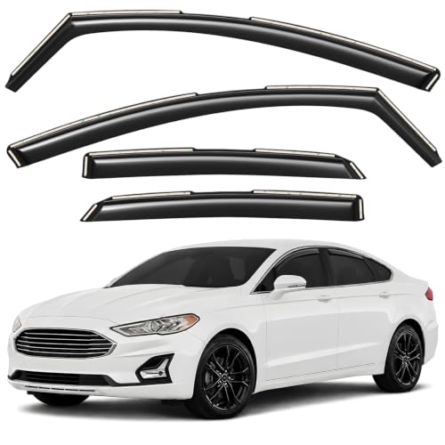 Window Deflectors Smoke Tinted in (For Fusion 13-20)