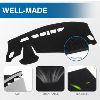Black Dash Cover for Chevrolet (Trax 22-26(Black))