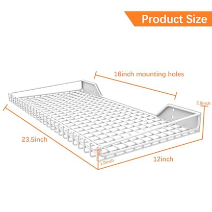 2 Pack Garage Wall Shelf (White)