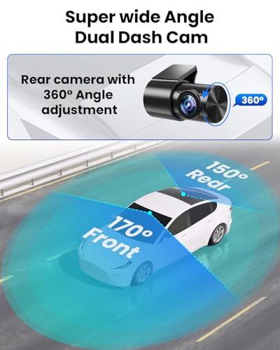 Dash Cam Front Rear 4K (Black)