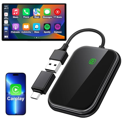 Wireless Carplay Adapter for Apple (Black)