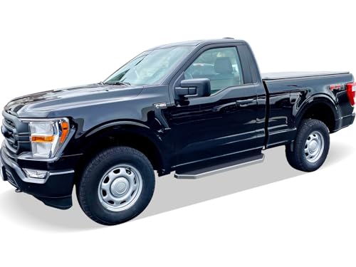 iRunning Boards OE Low Profile for F150 F250 F350 Regular Cab (Polished / Running Board Flat Style)