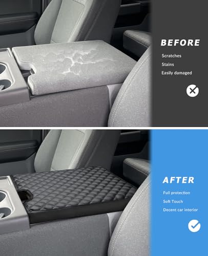 Car Center Console Armrest Cover for 2025 Ford F150 Accessories 2015 (Cushion / 2015-2026 Jump Seat)