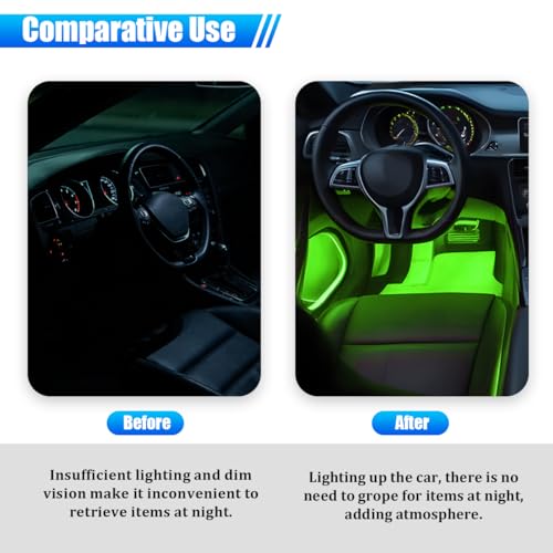 Car Interior LED Lights (Green)