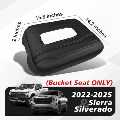 Armrest Cover for Silverado Sierra 2022 (1) 22-26 |Silverado & Sierra| Bucket Seat, Regular)