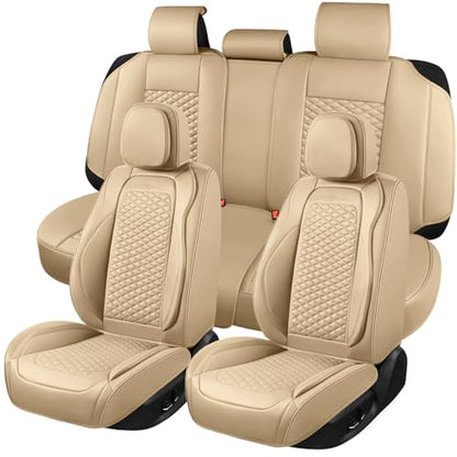 Car Seat Covers Full Set (5 Pack / Beige)