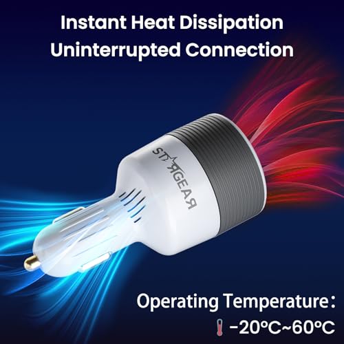 Starlink Mini Car Adapter 12V to 24V DC Step Up Converter with 60W Car Cigarette Lighter Adapter (White)