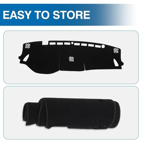 Black Dash Cover Mat for Subaru Outback 2020 (Outback 20-25(black))