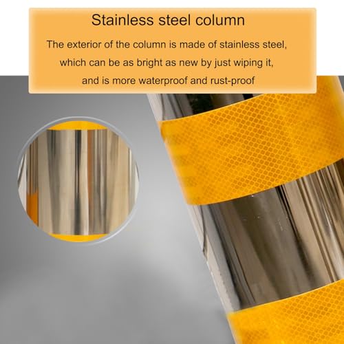 Safety Barrier Bollard (Yellow (2pcs))