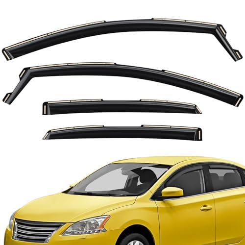 Extra Durable Window Deflectors in (For Nissan Sentra 13-19 Sedan)