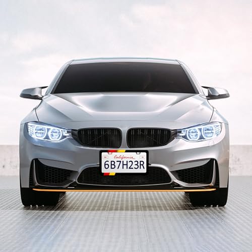 German Flag License Plate Frame Germany Stainless Steel 6x12 Inch 2 (German Flag)