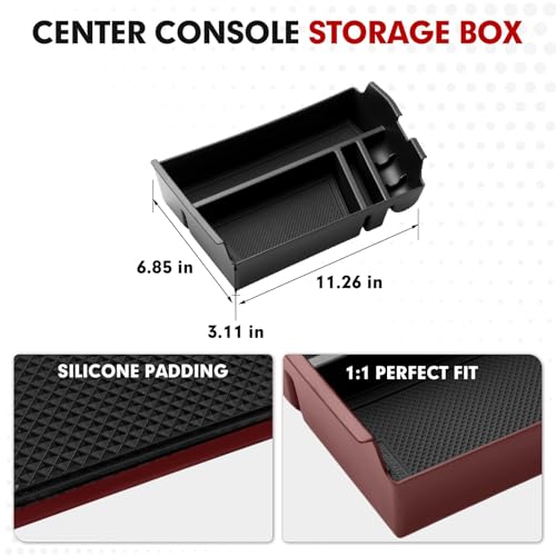 Center Console Organizer for 2024 2025 2026 Hyundai Sonata Accessories (2024-2026 Hyundai Sonata)