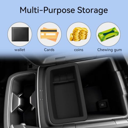 Center Console Organizer Insert for Kia Telluride 2027 Base Trims (Center Console Armrest Box*1)