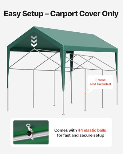 Carport Replacement Canopy (Dark Green / 10x20ft)