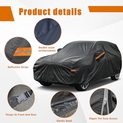 7 Layers SUV Car Cover Custom Fit for Infiniti QX60 (PE-Black / Custom Fit Infiniti QX60)