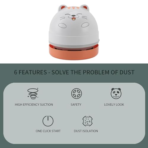 Mini Desktop Vacuum Cleaner AA Battery Powered